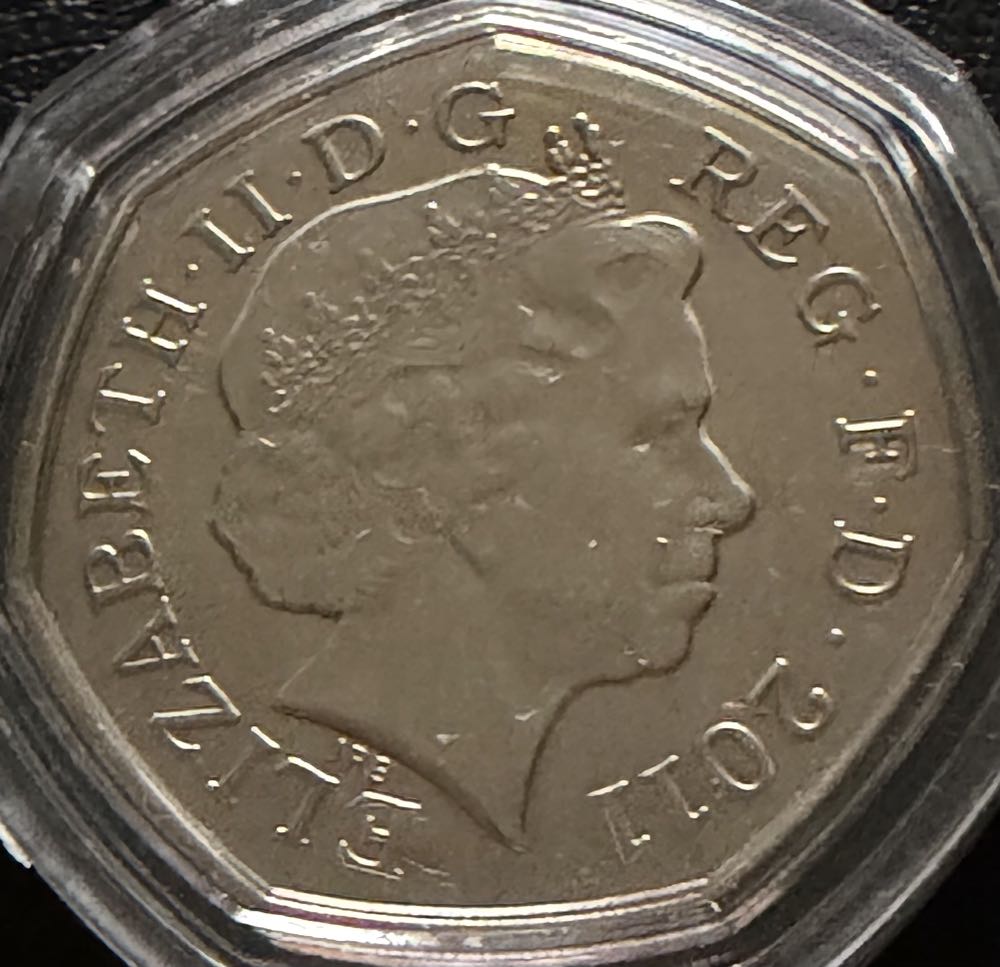 2011 Olympics Volleyball 50p  coin collectible - Main Image 2