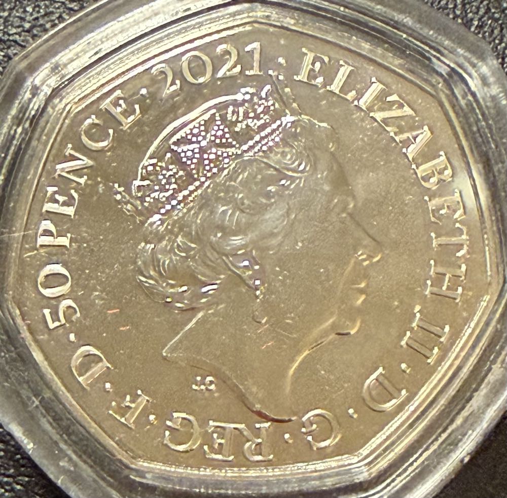 2021 Plesiosaurus 50p  coin collectible - Main Image 2