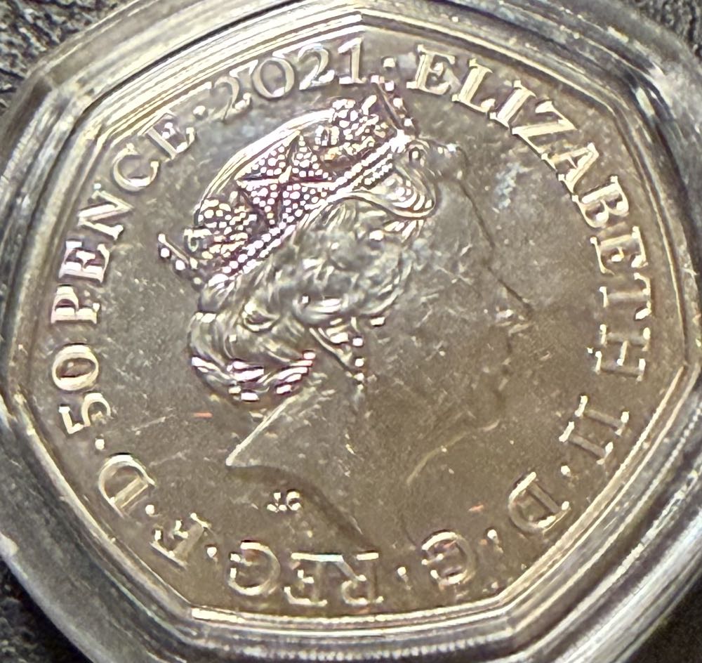 2021 Temnodontosaurus 50p  coin collectible - Main Image 2