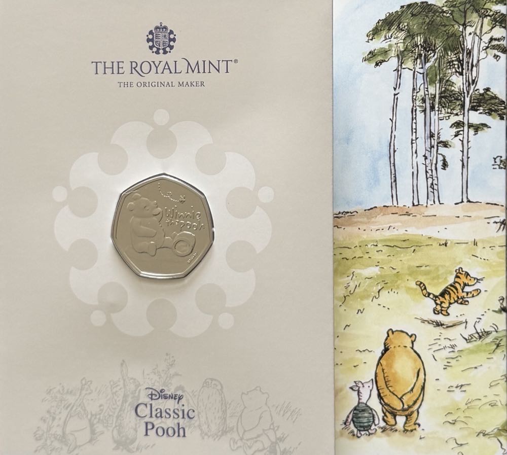 2020 Winnie The Pooh 50p  coin collectible - Main Image 3