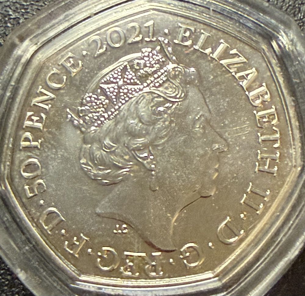 2021 Owl 50p  coin collectible - Main Image 2