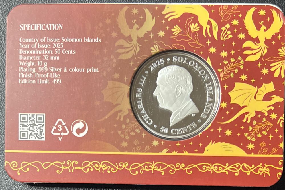 2025 Solomon Islands Beasts of Lore Mythical Creatures Coin Phoenix   coin collectible - Main Image 2