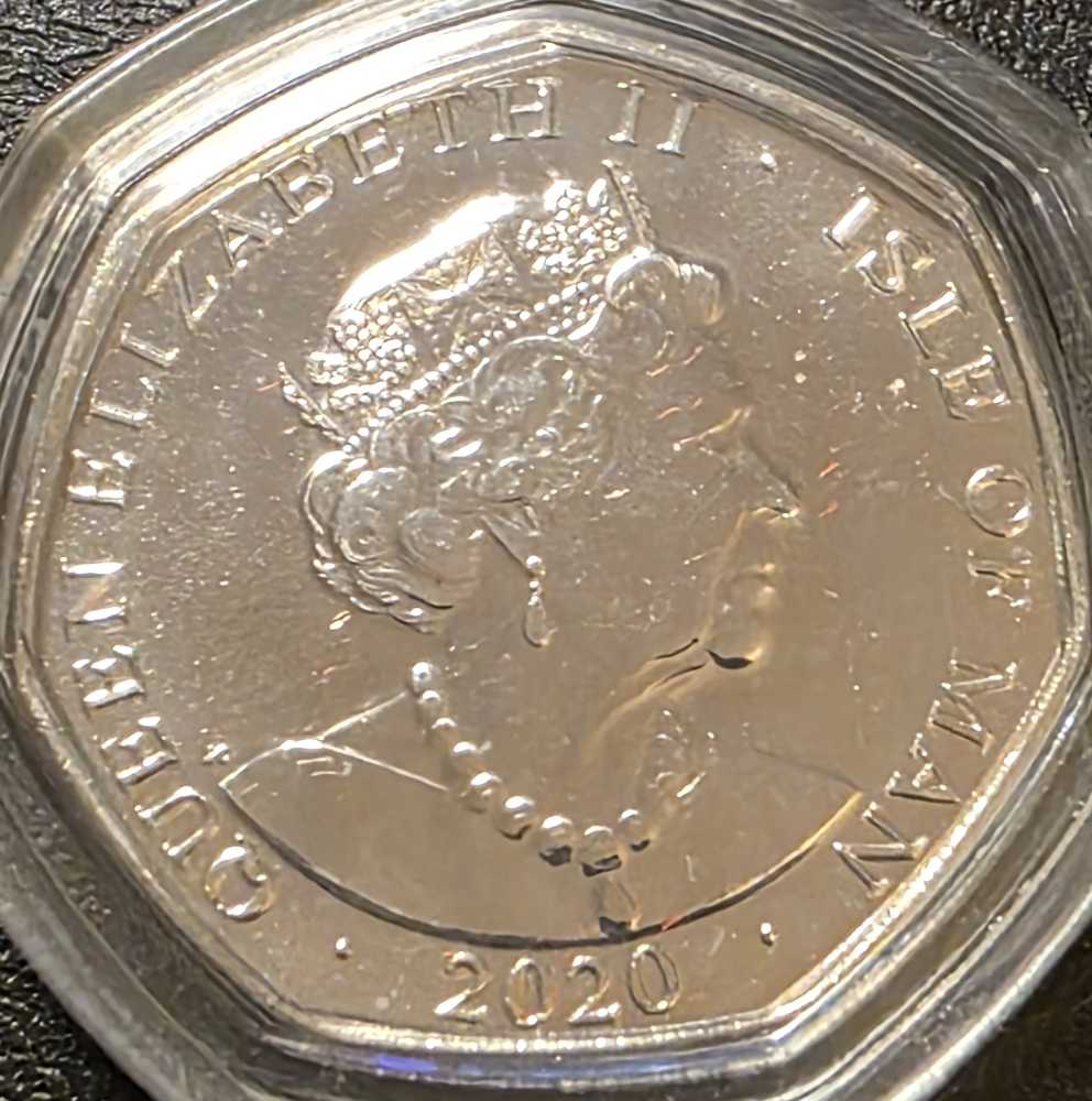 2020 Victory Letter V 50p  coin collectible - Main Image 2