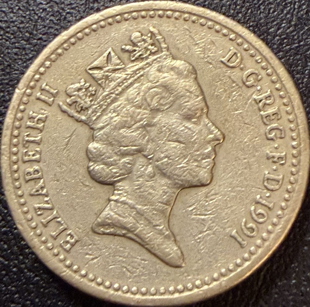 1991 Northern Ireland Flax £1  coin collectible - Main Image 2