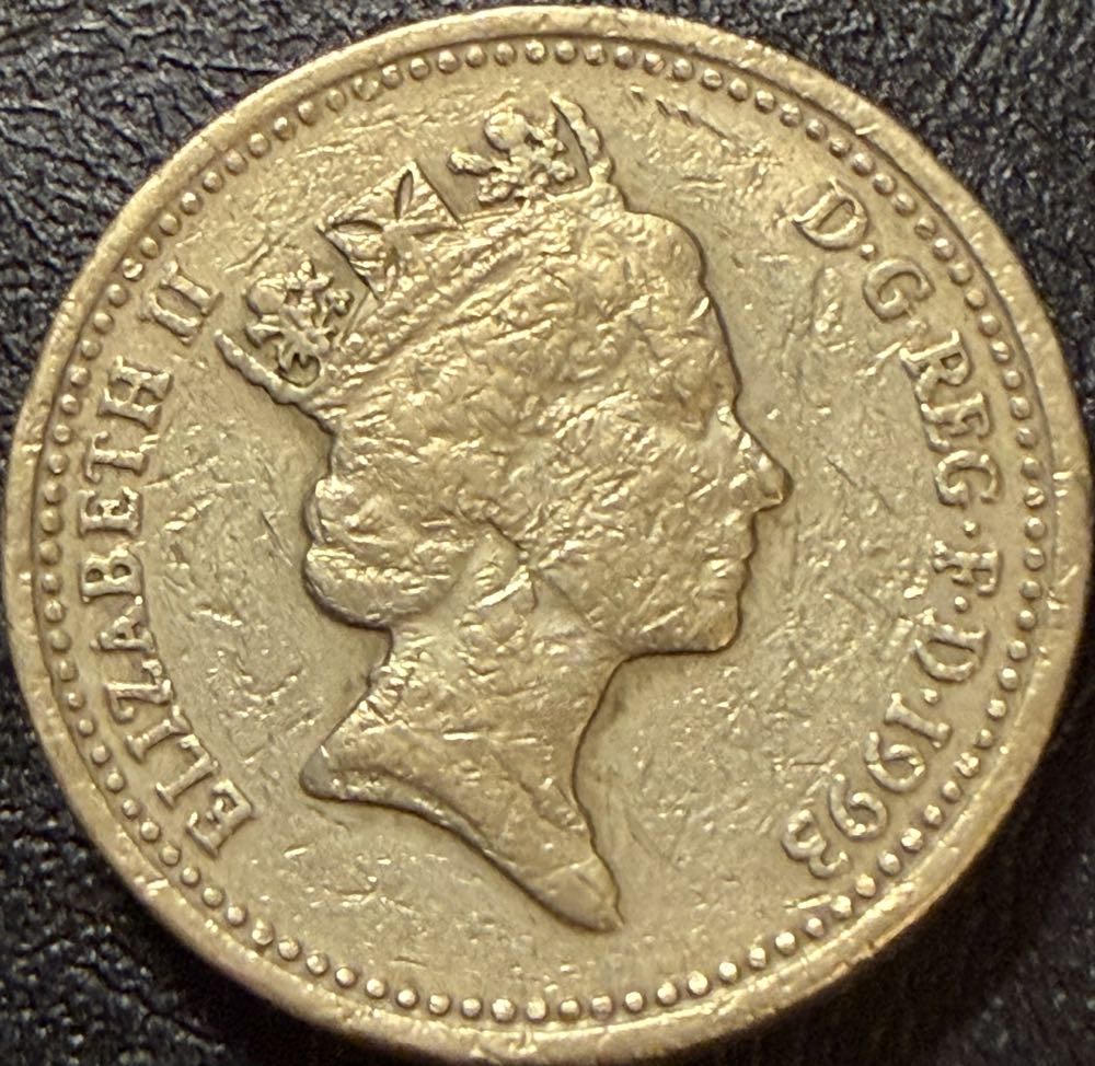 1993 Royal Coat Of Arms £1  coin collectible - Main Image 2