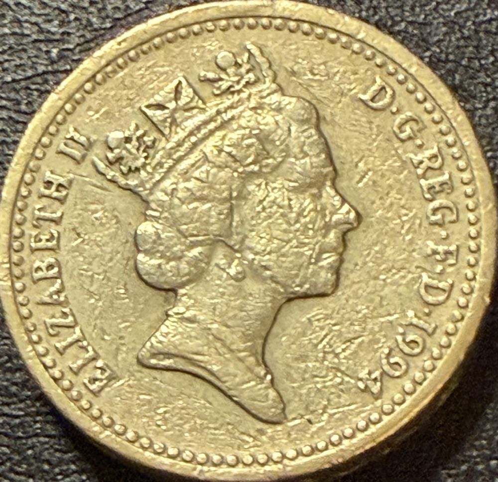 1994 Scottish Lion £1  coin collectible - Main Image 2