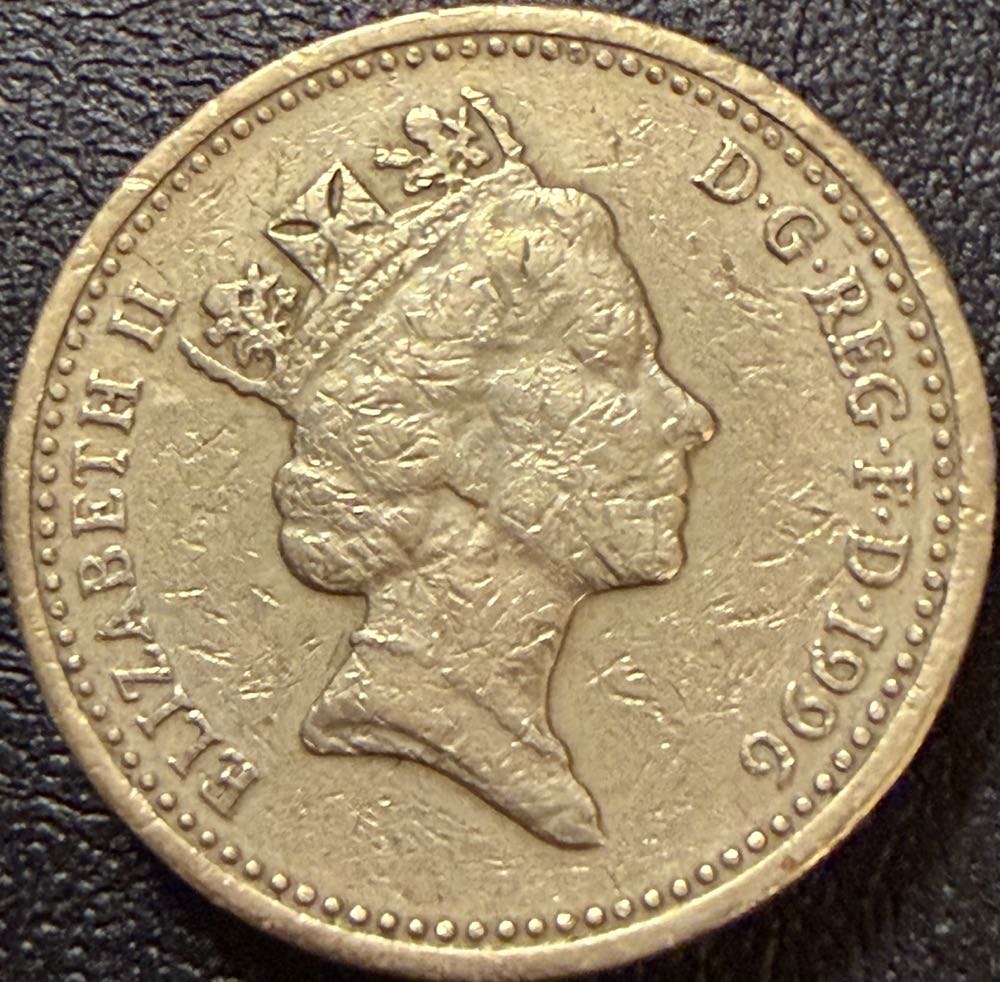 1996 Irish Celtic Cross £1  coin collectible - Main Image 2