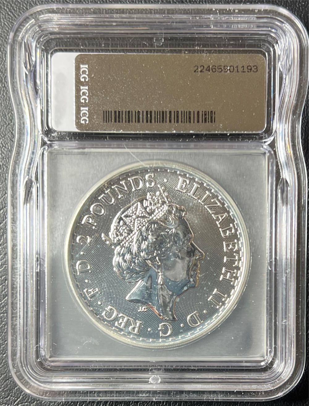 2023 Great Britain 1 oz Silver Britannia ICG Brilliant UNC  coin collectible - Main Image 2