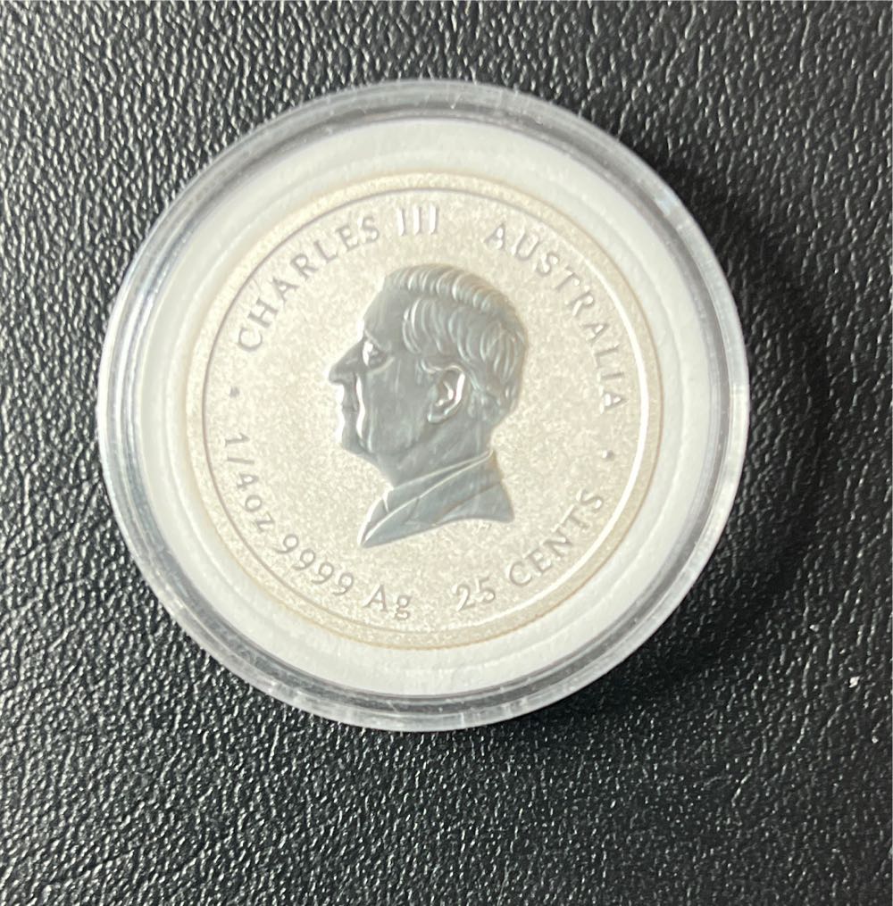 2025 Australia 1/4 oz Silver Lunar Snake BU Colorized  coin collectible - Main Image 2