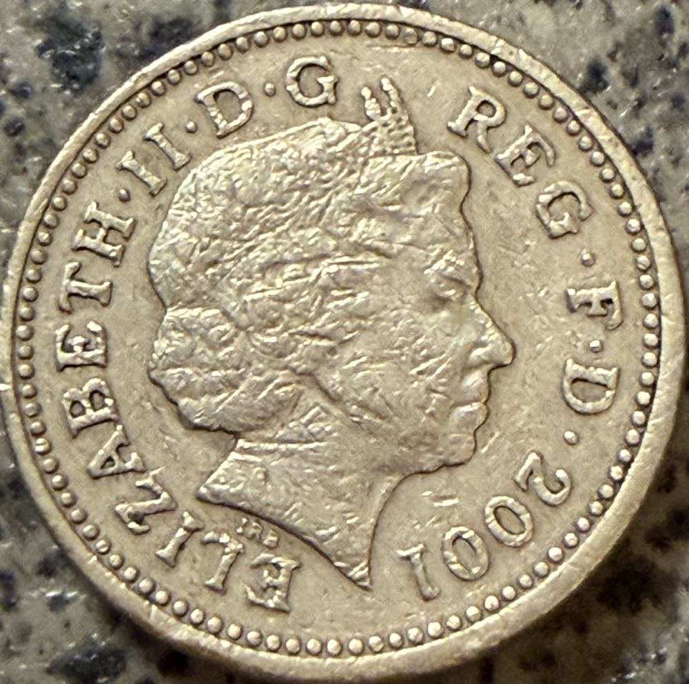 2001 Irish Celtic Cross £1  coin collectible - Main Image 2