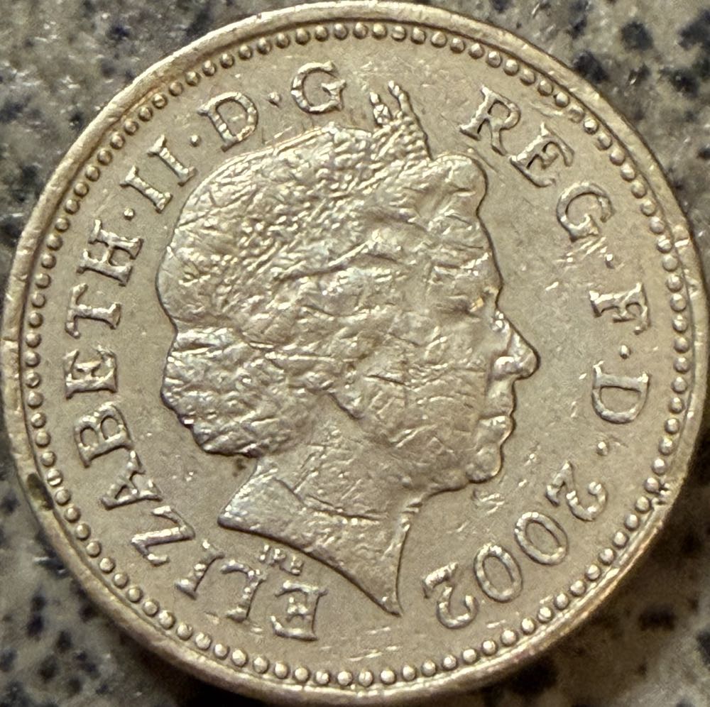 2002 English Three Lions £1  coin collectible - Main Image 2