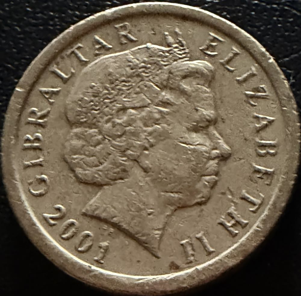 2001 Gibraltar Coat Of Arms £1 (2)  coin collectible - Main Image 2