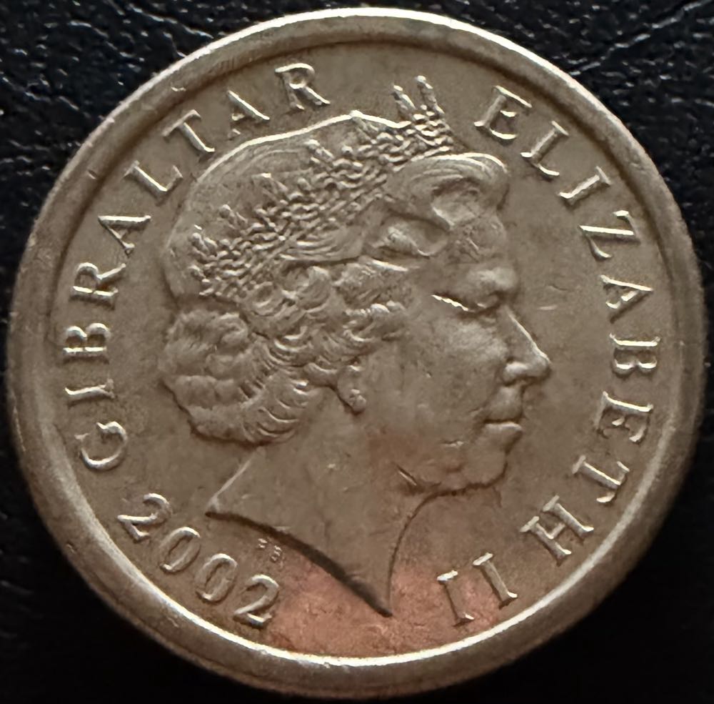 2002 Gibraltar Coat Of Arms £1  coin collectible - Main Image 2