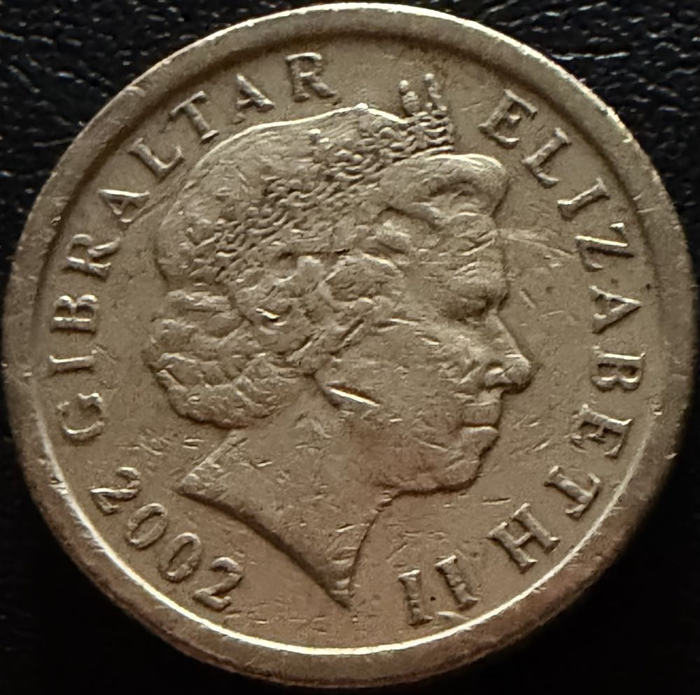 2002 Gibraltar Coat Of Arms £1 (2)  coin collectible - Main Image 2