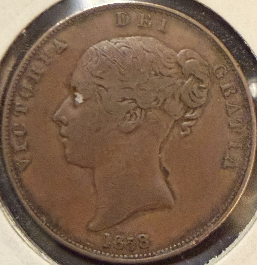 1858 Victoria Penny  coin collectible - Main Image 2
