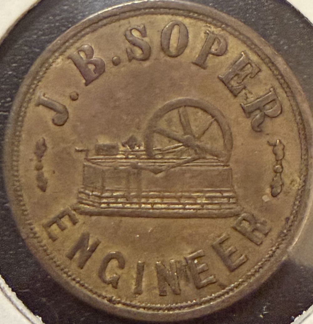 1862 Basingstoke Iron Works Token  coin collectible - Main Image 2