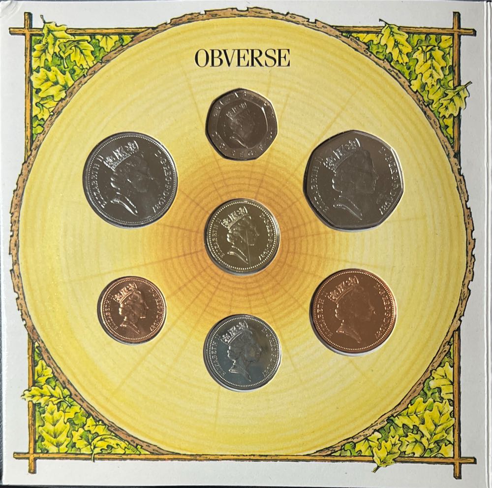 1987 United Kingdom Brilliant Uncirculated Coin Collection  coin collectible - Main Image 2