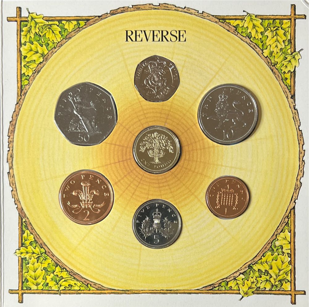 1987 United Kingdom Brilliant Uncirculated Coin Collection  coin collectible - Main Image 3