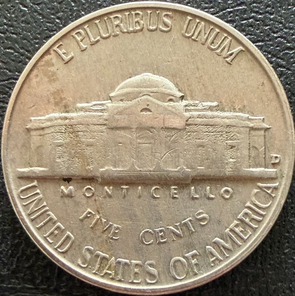 1960 Jefferson Nickel D  coin collectible - Main Image 2