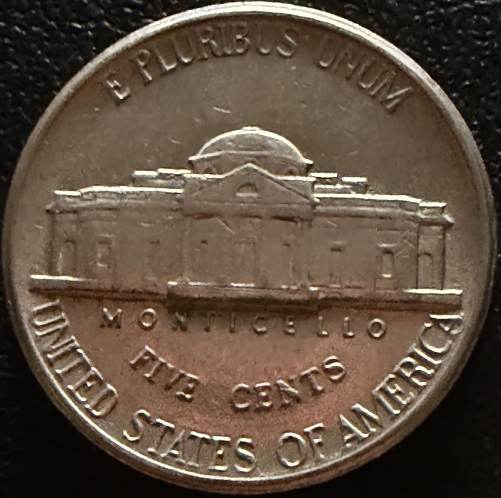 1986 Jefferson Nickel P  coin collectible - Main Image 2