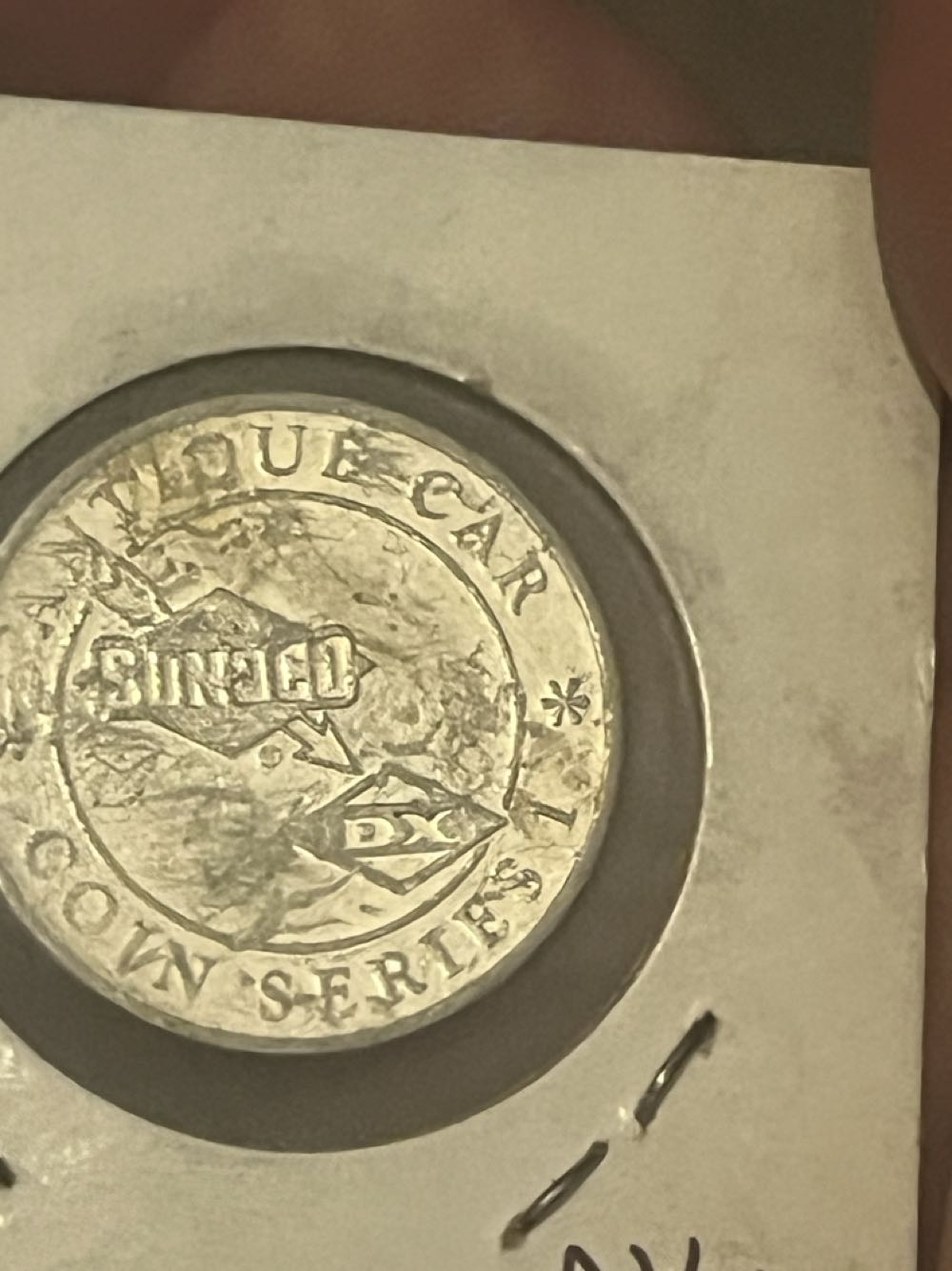 Sunoco Antique Car Series 1 Franklin Barrel Hood 1906 Coin  coin collectible - Main Image 2