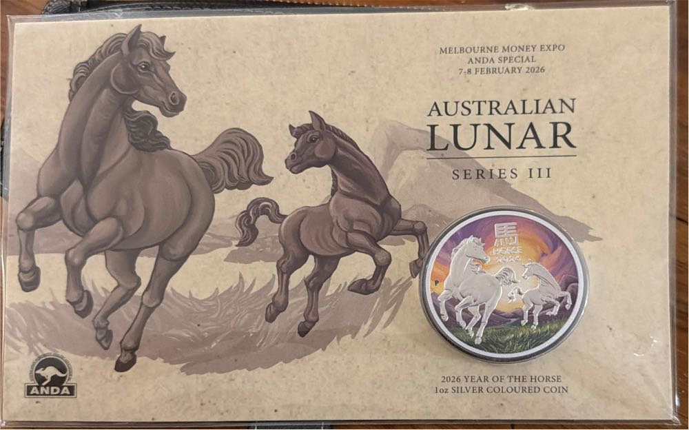 Year Of The Horse Melbourne Show Special 1 Oz Silver Coin  coin collectible [Barcode 9327025063294] - Main Image 2