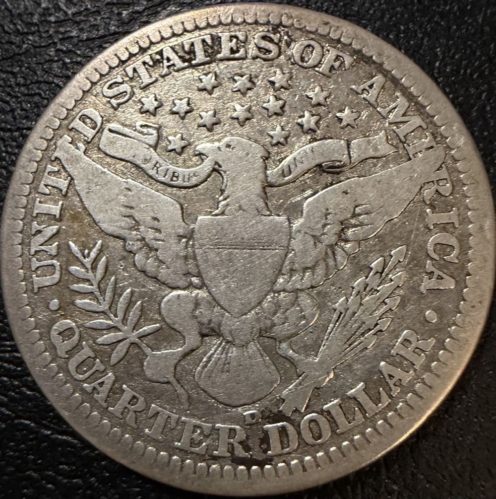 1908 Barber Quarter D  coin collectible - Main Image 2