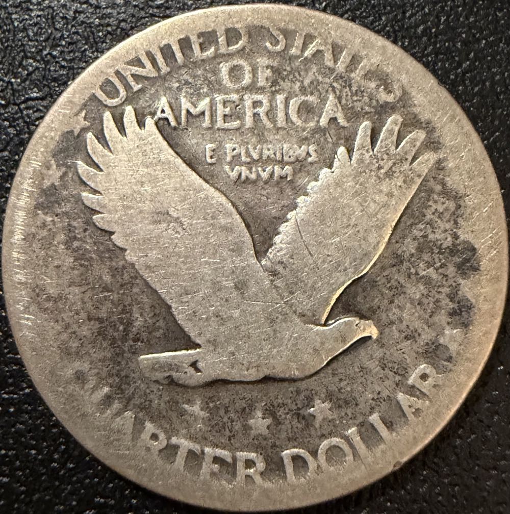 Standing Liberty Quarter (worn Unknown Date)  coin collectible - Main Image 2
