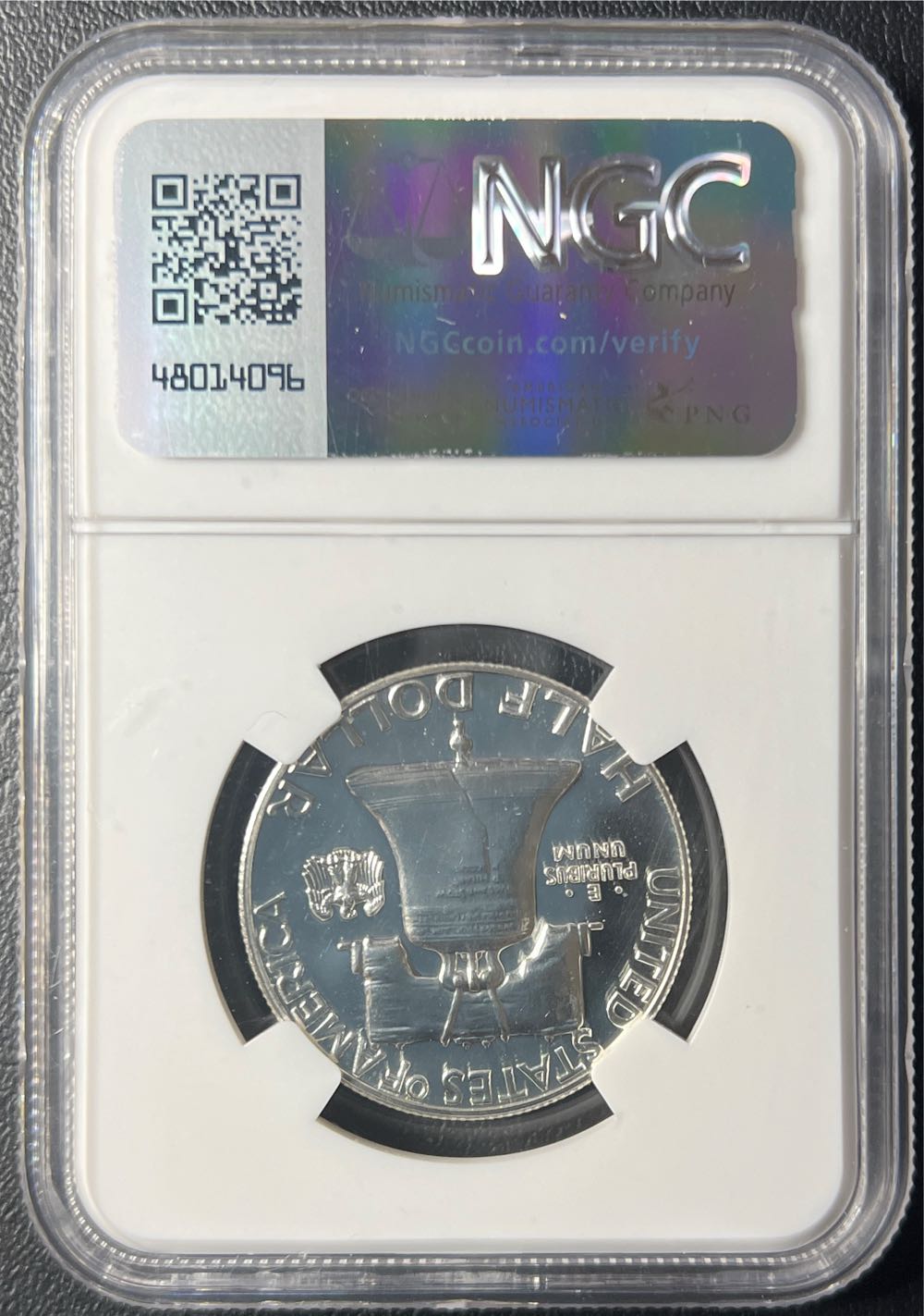 1958 Franklin Half Dollar NGC PF64  coin collectible - Main Image 2