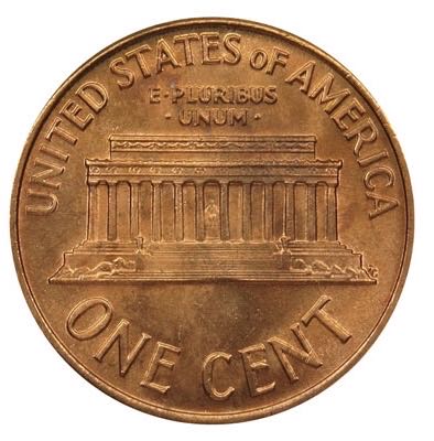 Penny Lincoln Memorial 1968 S  coin collectible - Main Image 2