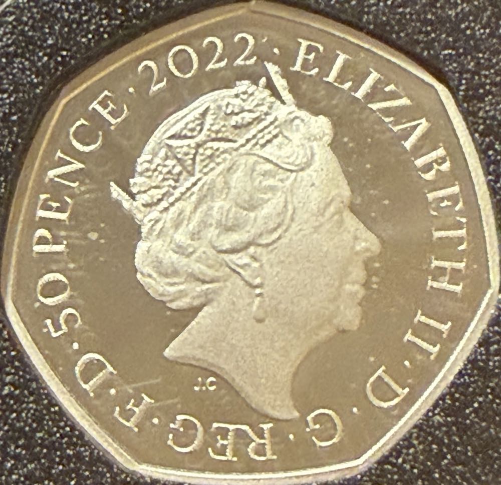 2022 Hogwarts Express 50p  coin collectible - Main Image 2