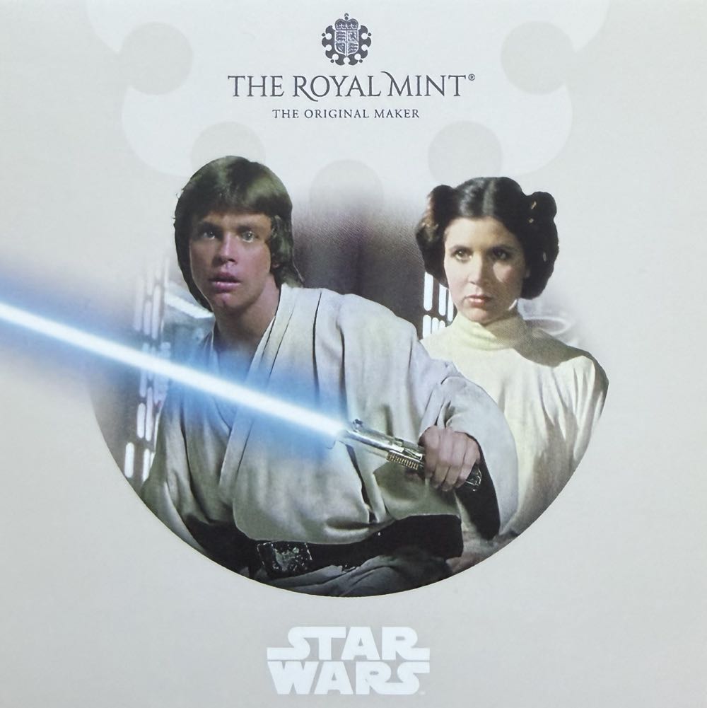 2023 Star Wars Luke Skywalker 50p  coin collectible - Main Image 3