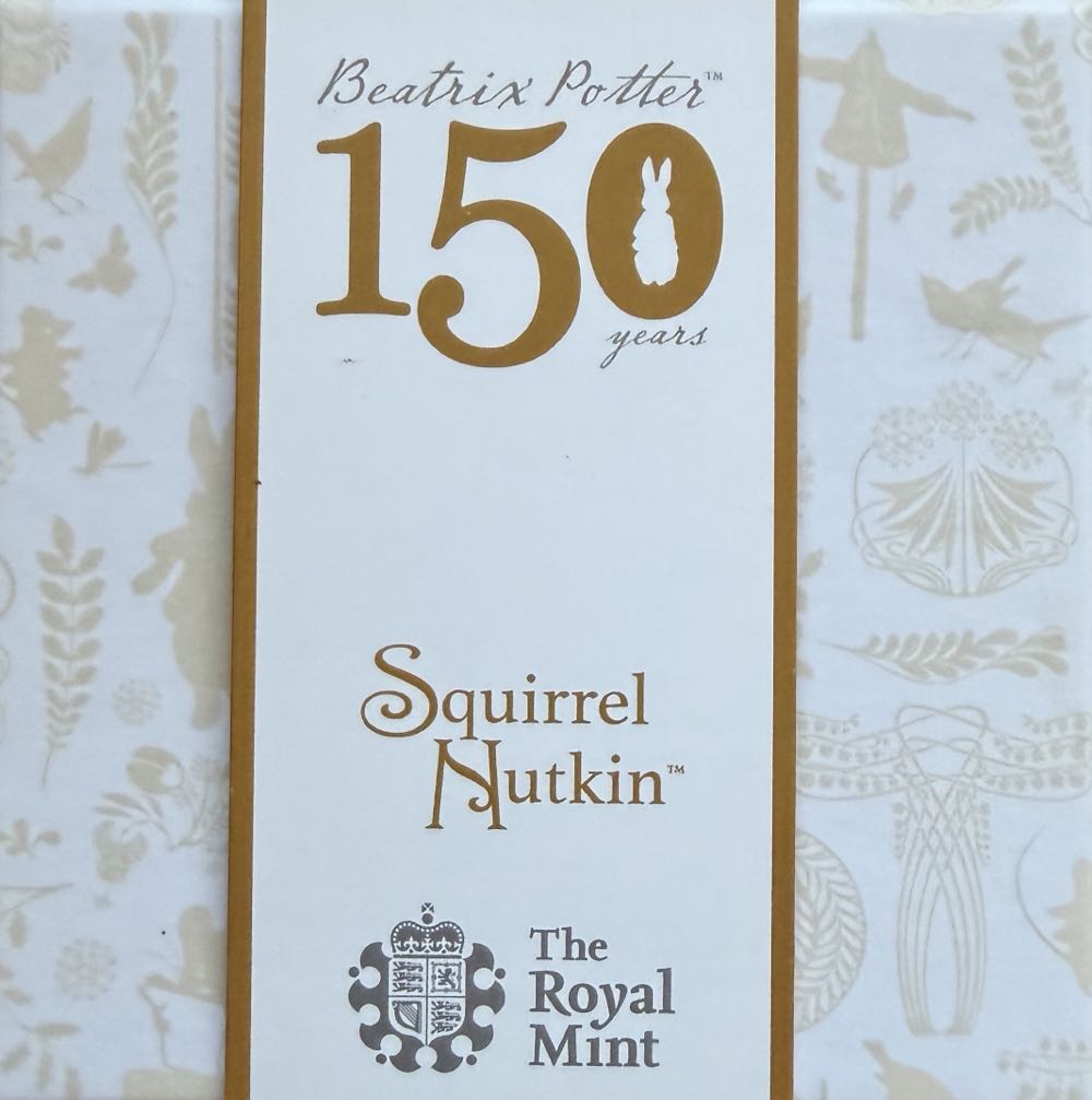 2016 Squirrel Nutkin 50p  coin collectible - Main Image 3