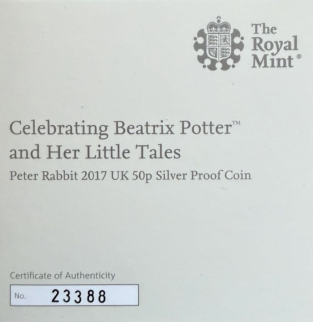 2017 Peter Rabbit 50p  coin collectible - Main Image 4