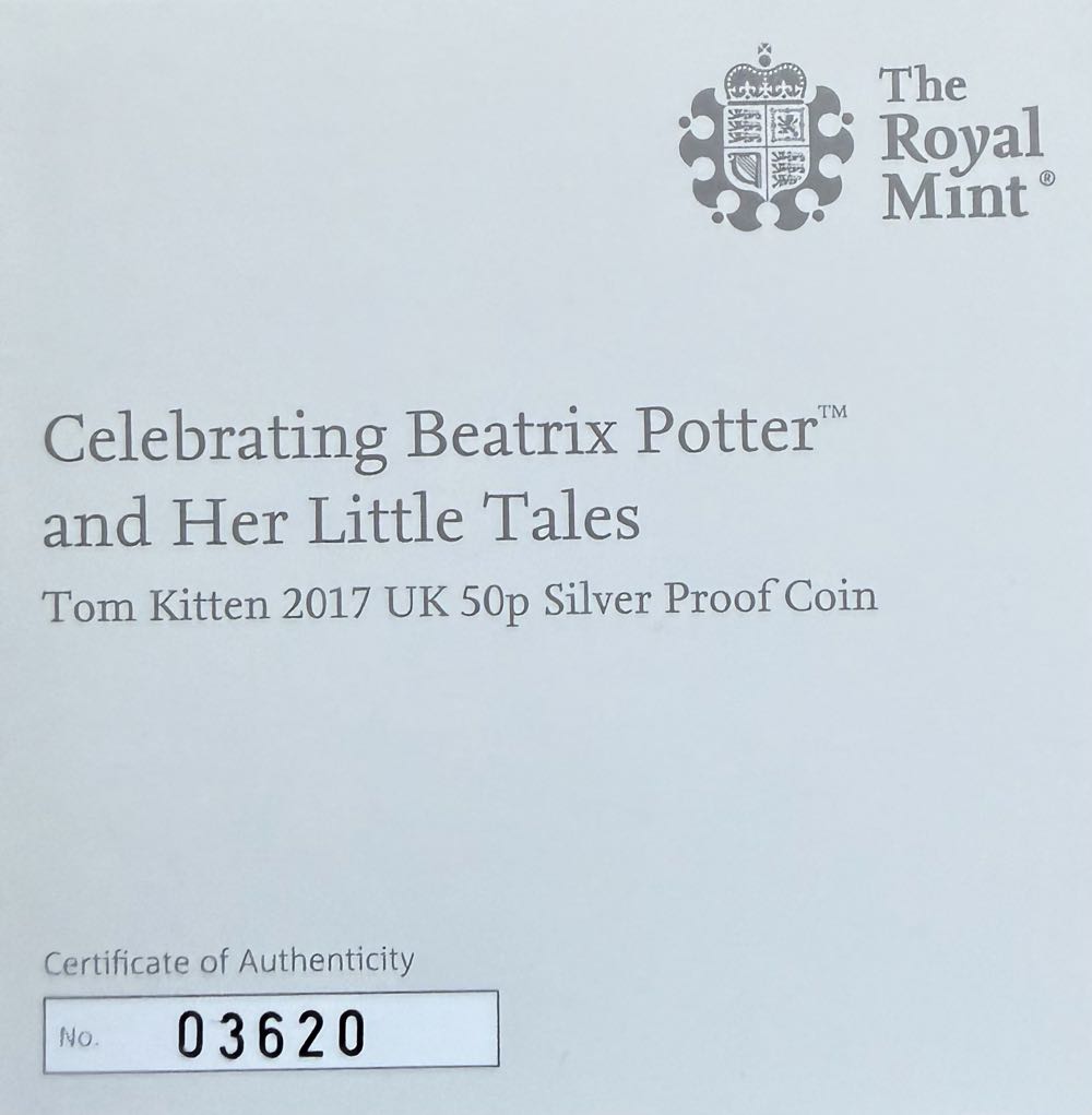 2017 Tom Kitten 50p  coin collectible - Main Image 4