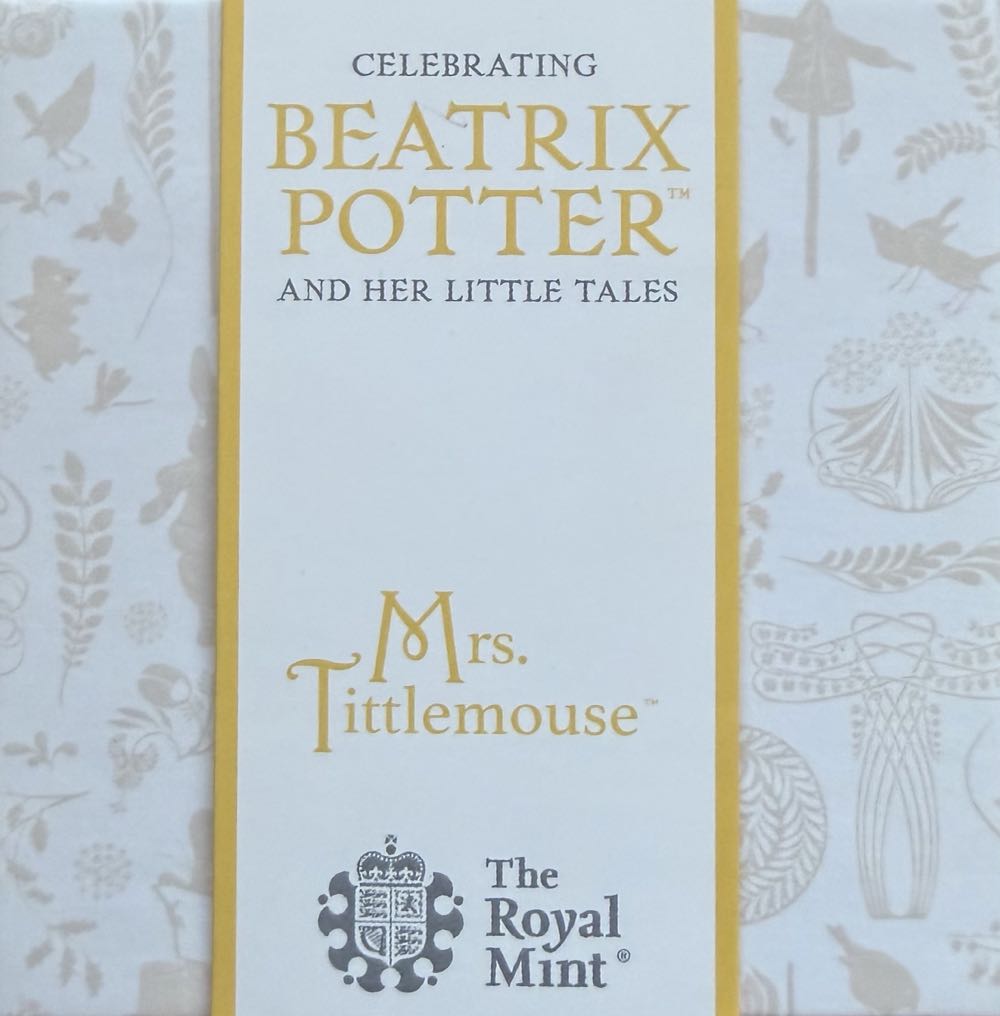 2018 Mrs Tittlemouse 50p  coin collectible - Main Image 3