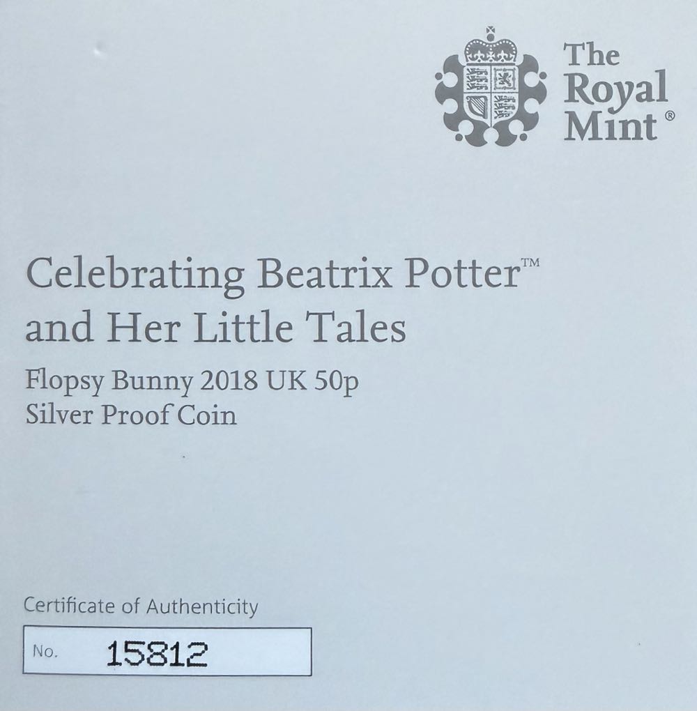 2018 Flopsy Bunny 50p  coin collectible - Main Image 4