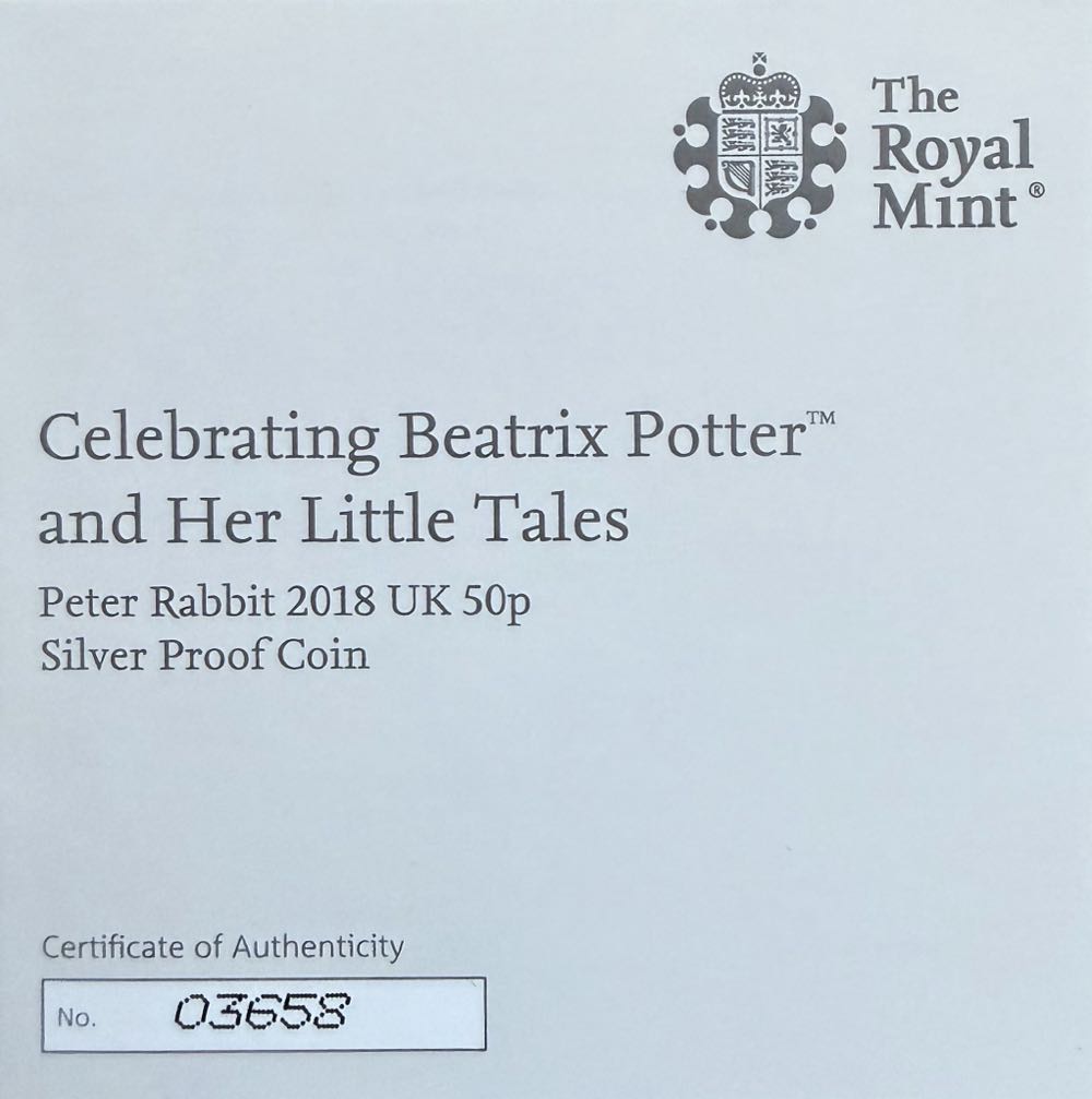 2018 Peter Rabbit 50p  coin collectible - Main Image 4