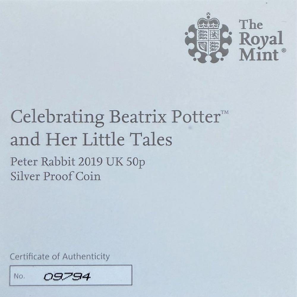 2019 Peter Rabbit 50p  coin collectible - Main Image 4