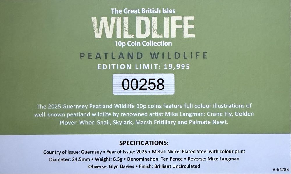 2025 Wildlife Skylark 10p  coin collectible - Main Image 4
