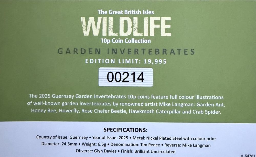 2025 Wildlife Honey Bee 10p  coin collectible - Main Image 4