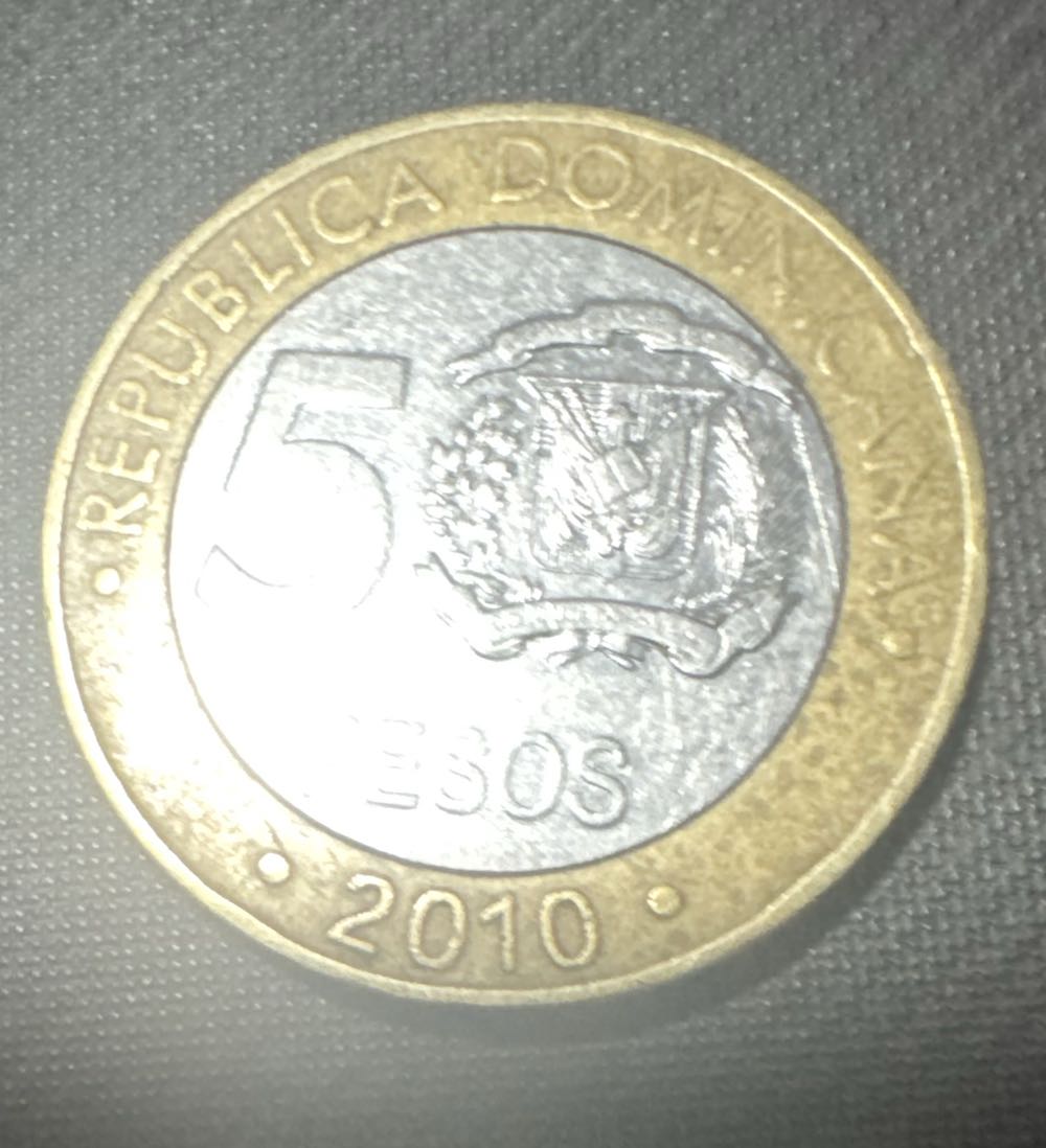 5 Pesos (Francisco del Rosario Sánchez)  coin collectible - Main Image 2