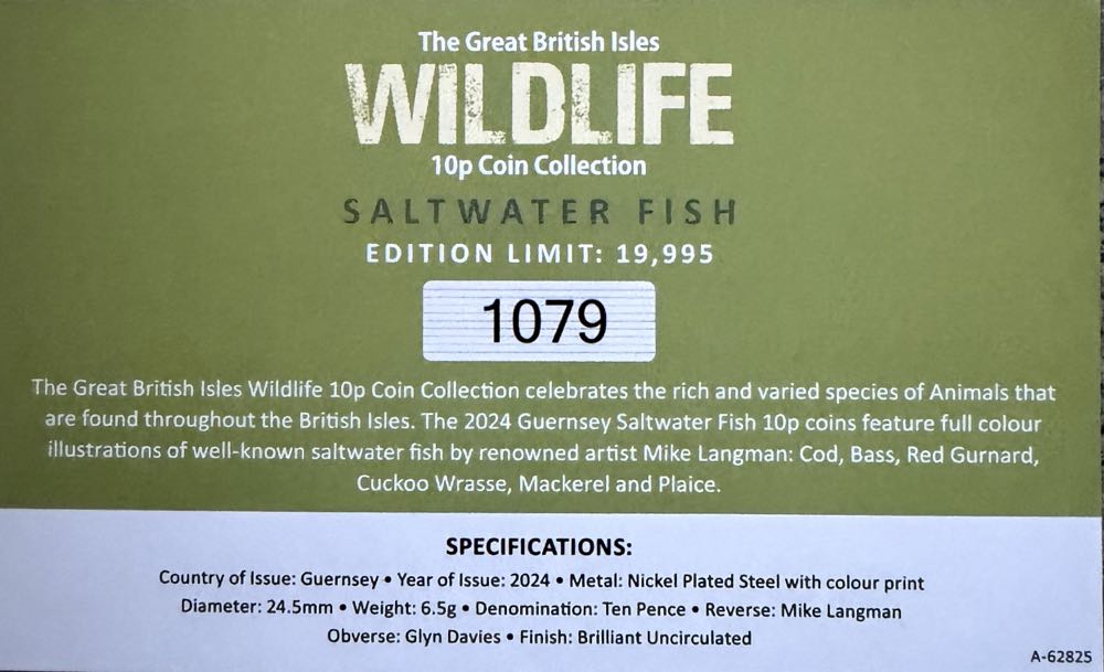 2024 Wildlife Mackerel 10p  coin collectible - Main Image 4