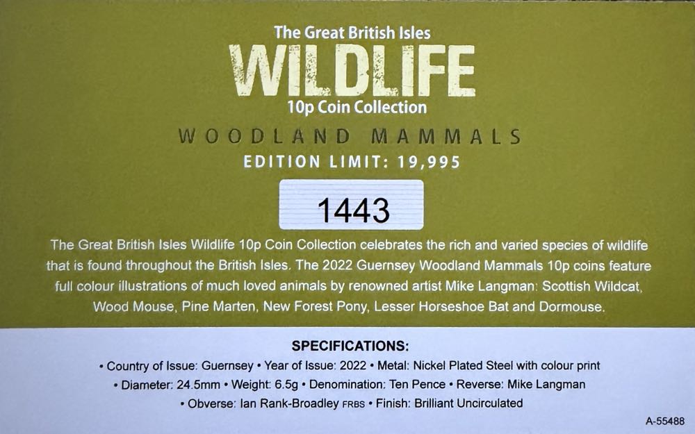 2022 Wildlife New Forest Pony 10p  coin collectible - Main Image 4