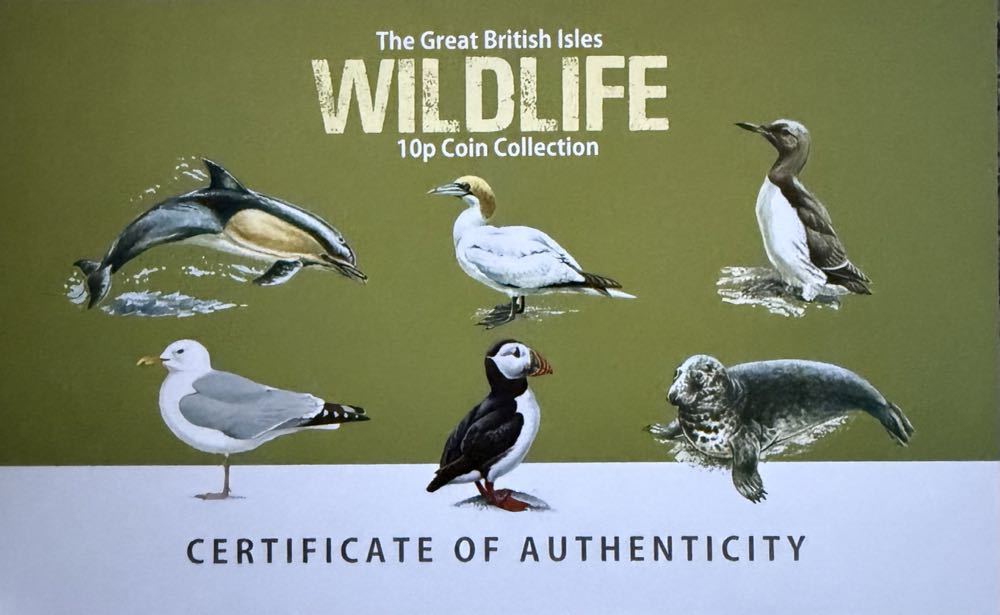 2021 Wildlife Puffin 10p  coin collectible - Main Image 3