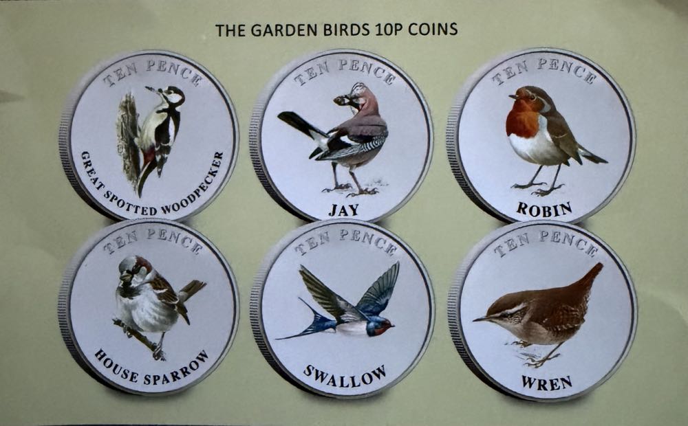 2021 Wildlife House Sparrow 10p  coin collectible - Main Image 3