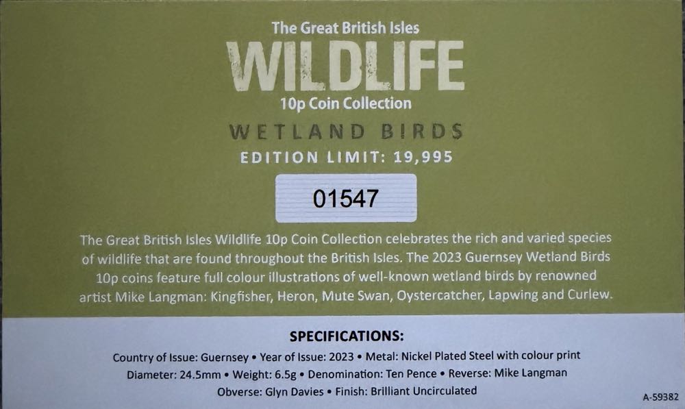 2023 Wildlife Oystercatcher 10p  coin collectible - Main Image 4