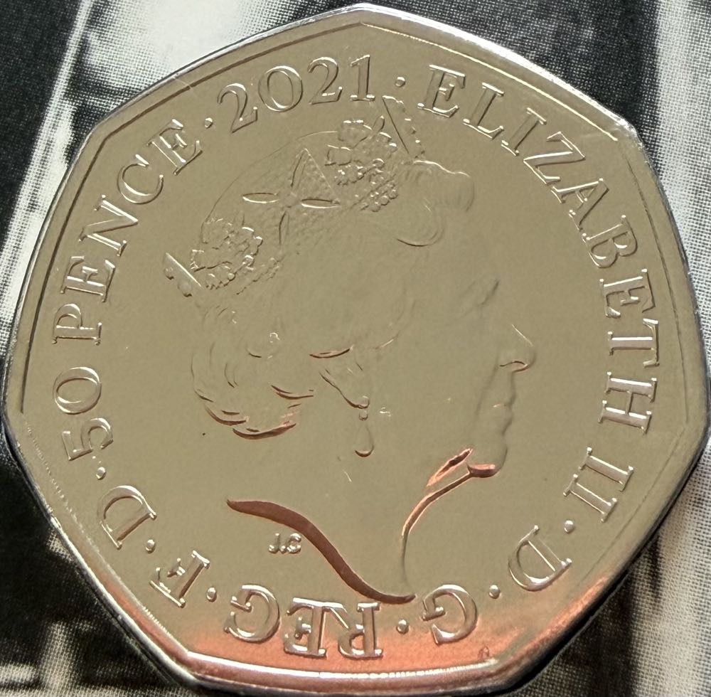 2021 John Logie Baird 50p  coin collectible - Main Image 2