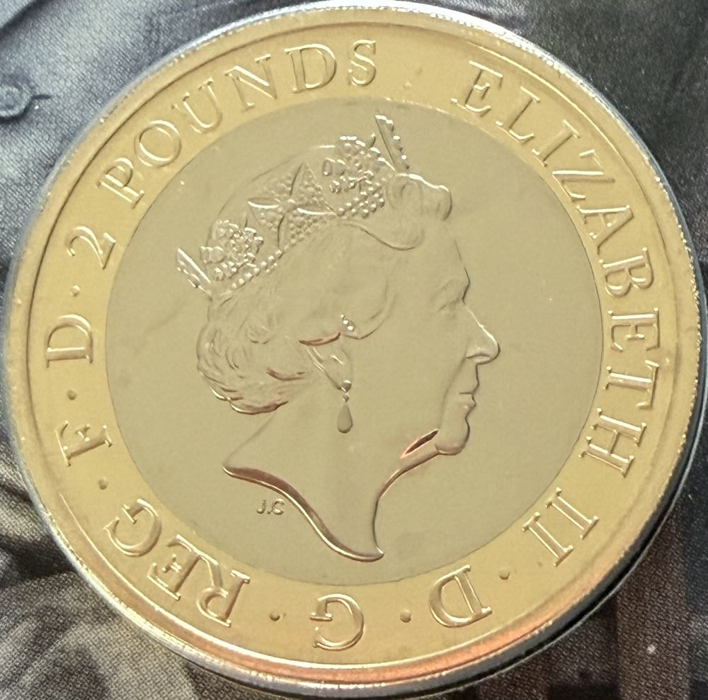 2021 H G Wells £2  coin collectible - Main Image 2