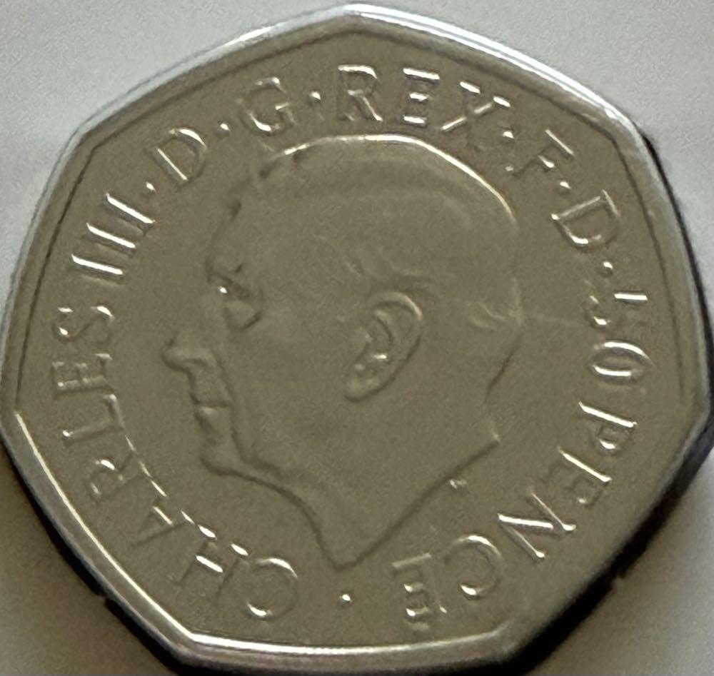 2022 Four Shields Of The Royal Arms 50p  coin collectible - Main Image 2